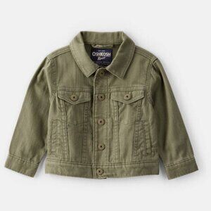 NWT CARTERS BABY BOY COAT Long-Sleeve Denim Jacket OSH KOSH B'GOSH Toddler Boys